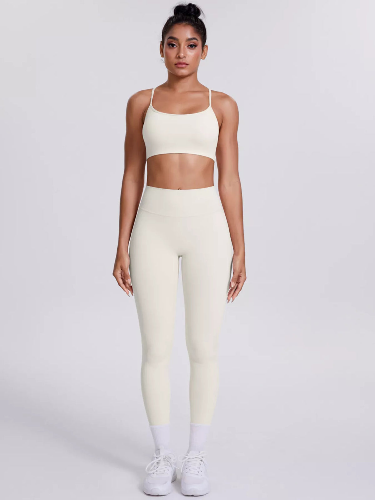 Criss-Cross Back Cami and Leggings Active Set - Lilixa.store
