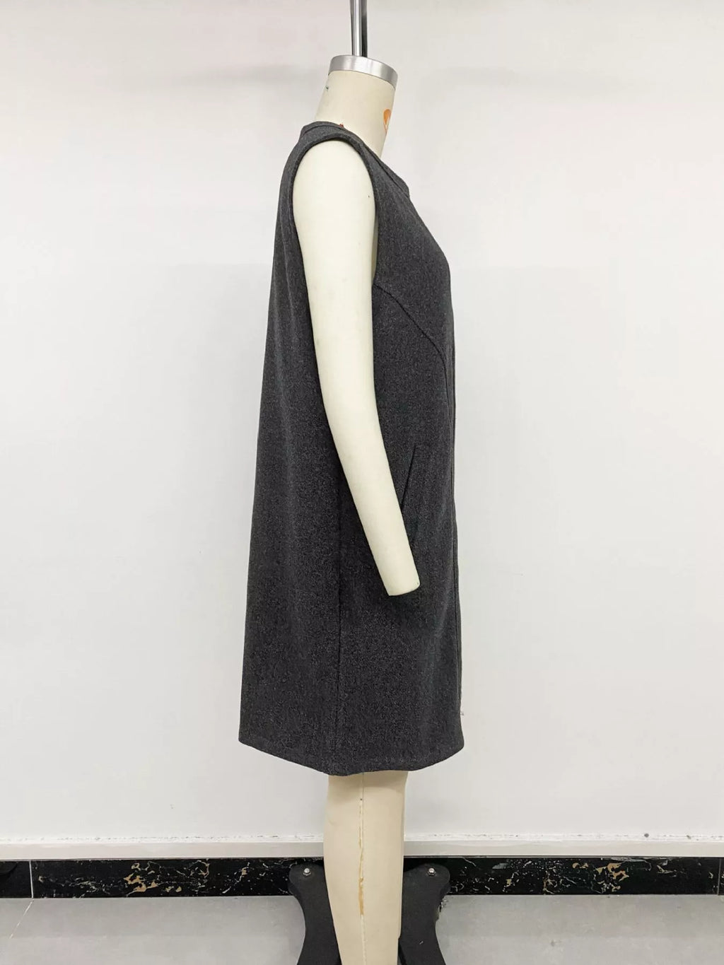 Sleeveless Longine Vest Coat - Lilixa.store
