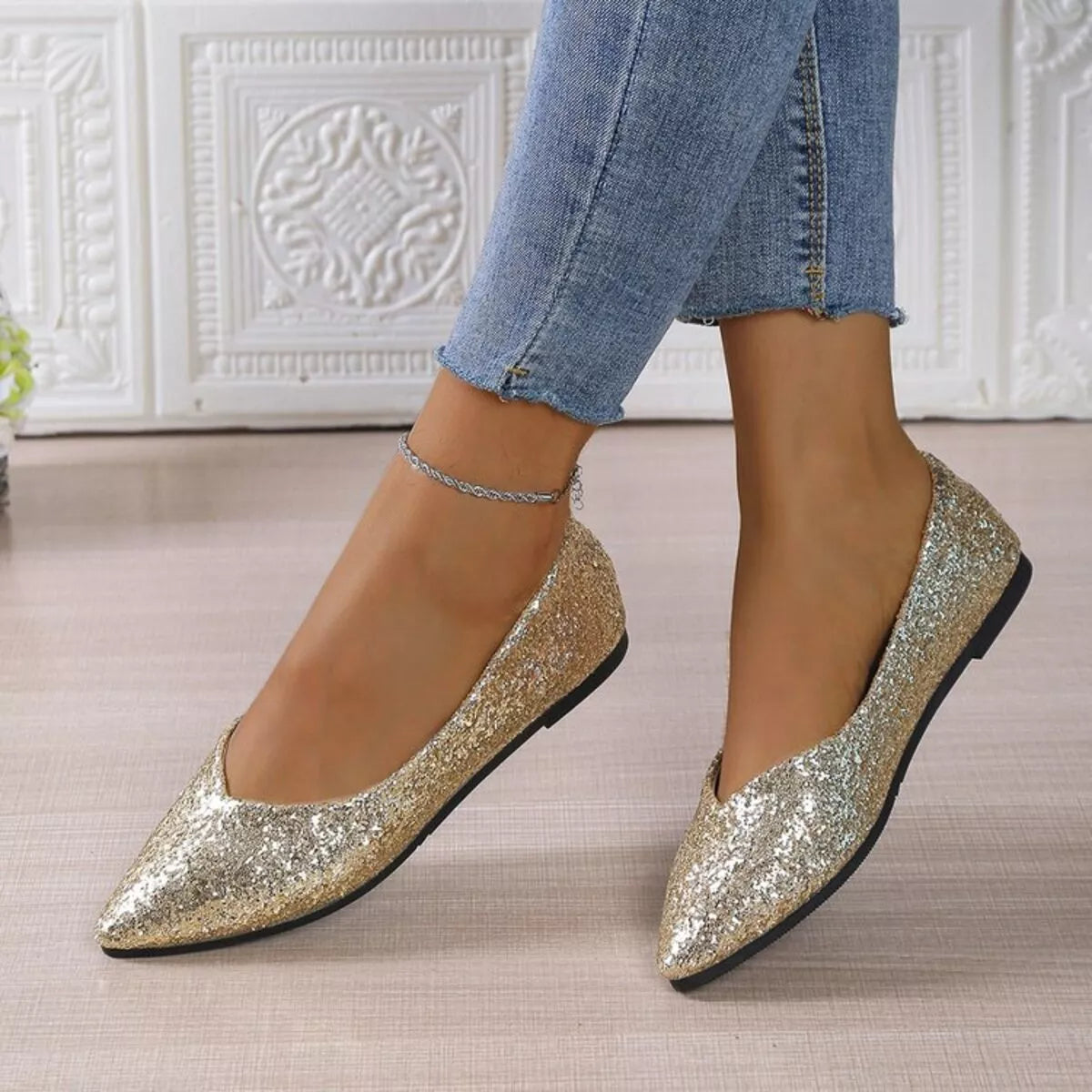 Point Toe Flats Slip-Ons - Lilixa.store