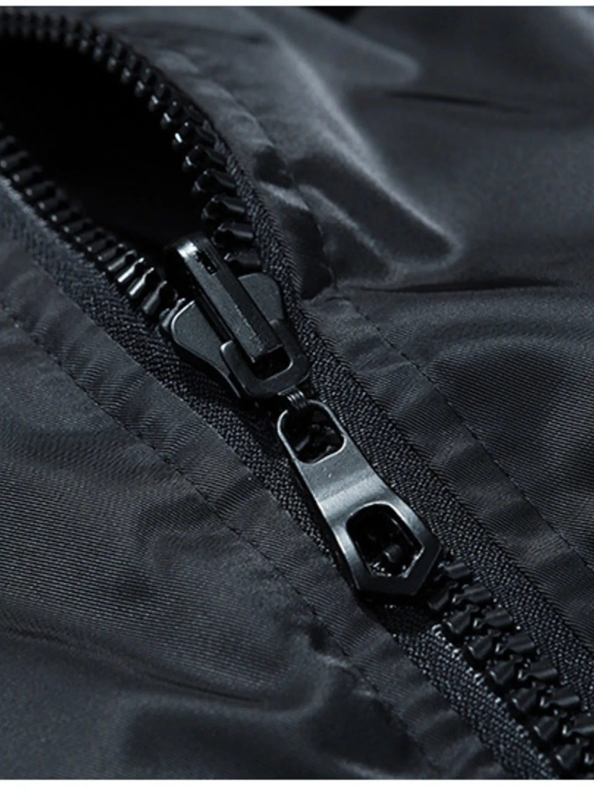 Men's Plus Size Zip Up Long Sleeve Bomber Jacket - Lilixa.store