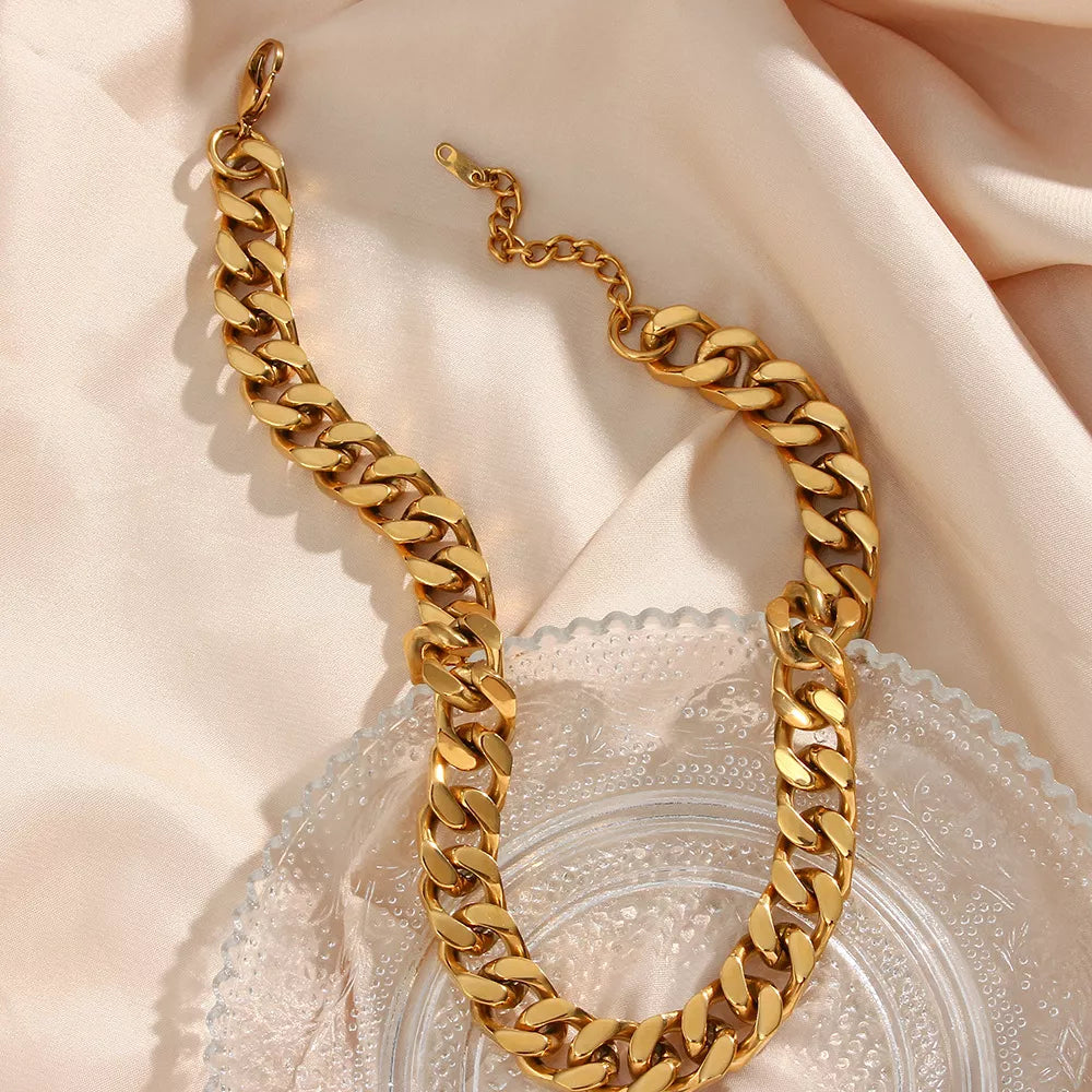 18K Gold-Plated Chain Necklace