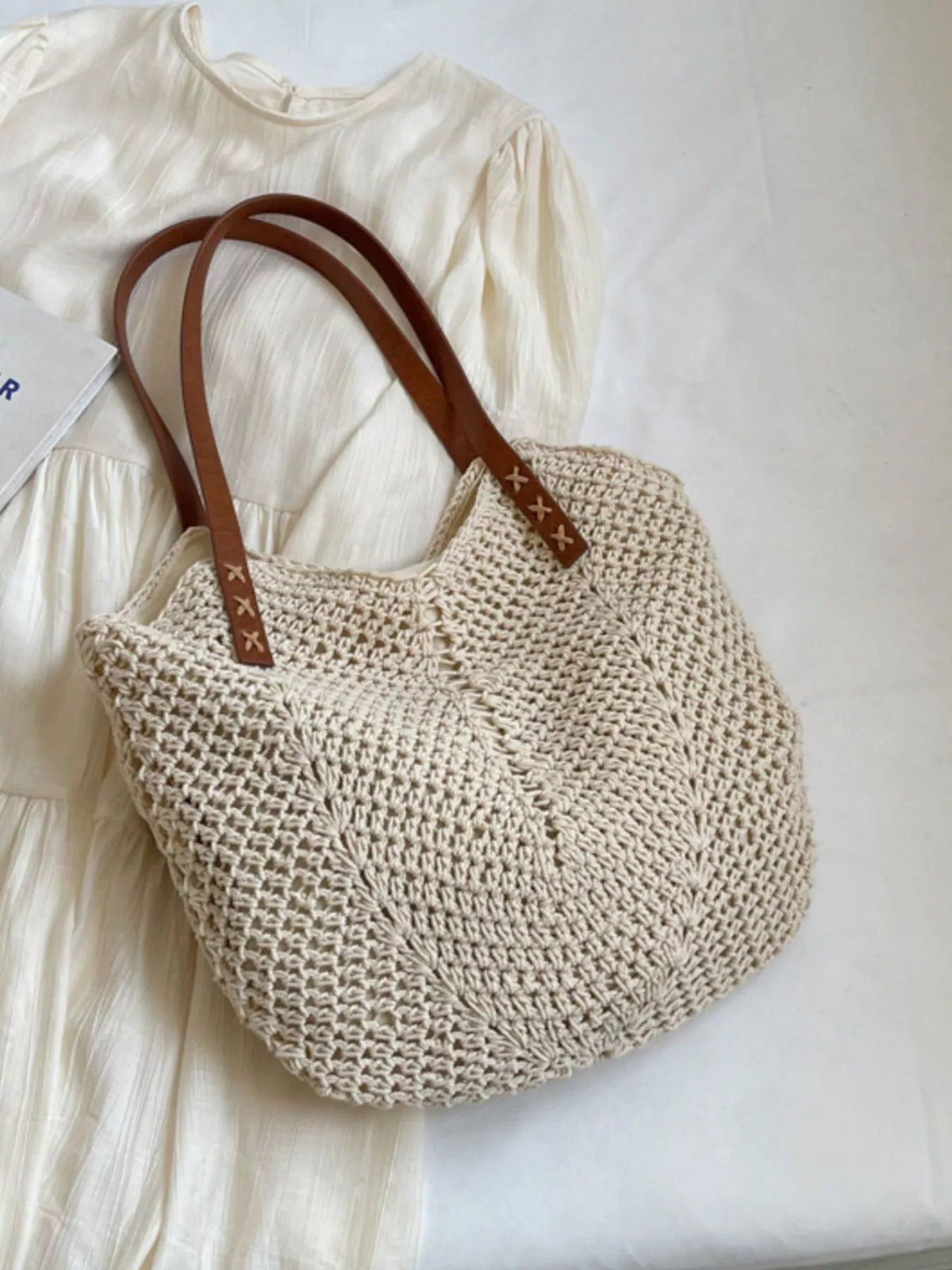 Crochet Knit Shoulder Bag - Lilixa.store