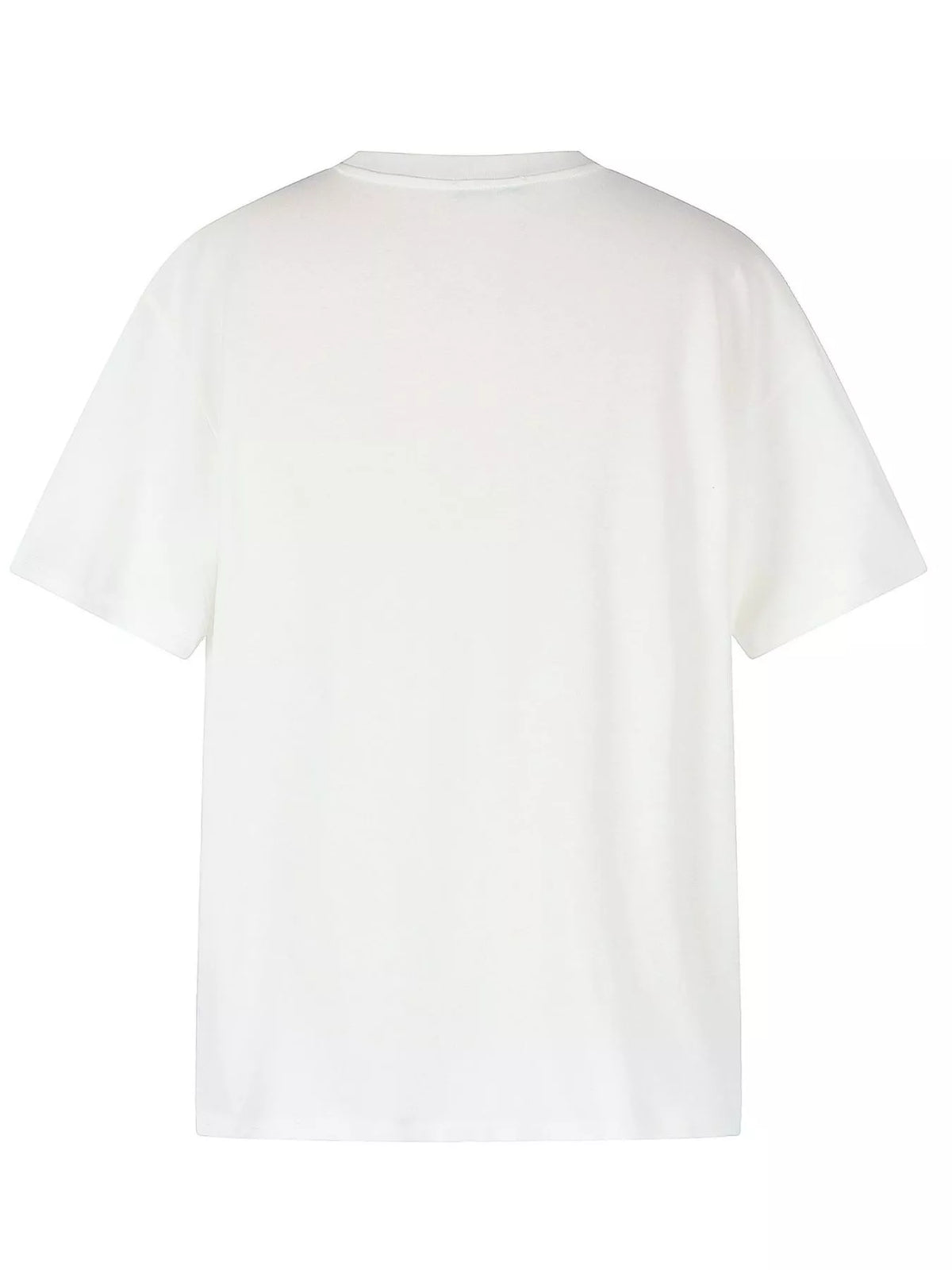 Men's Artistic Graphic Round Neck T-Shirt in White, view 2