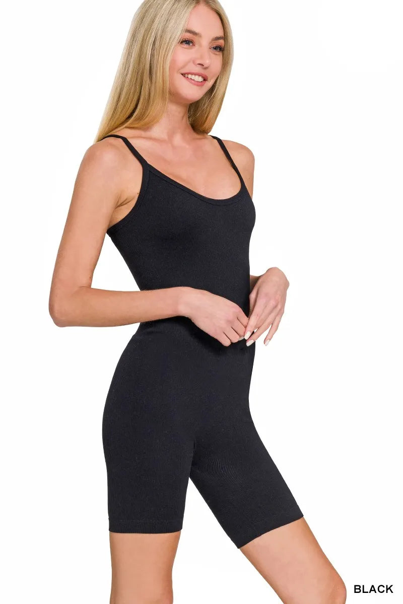 Zenana Ribbed Seamless Bodysuit - Lilixa.store