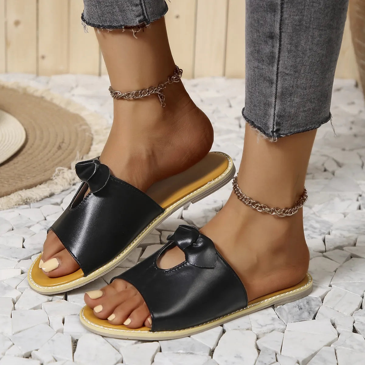 Casual Open Toe Cutout Detail Sandals, view 2