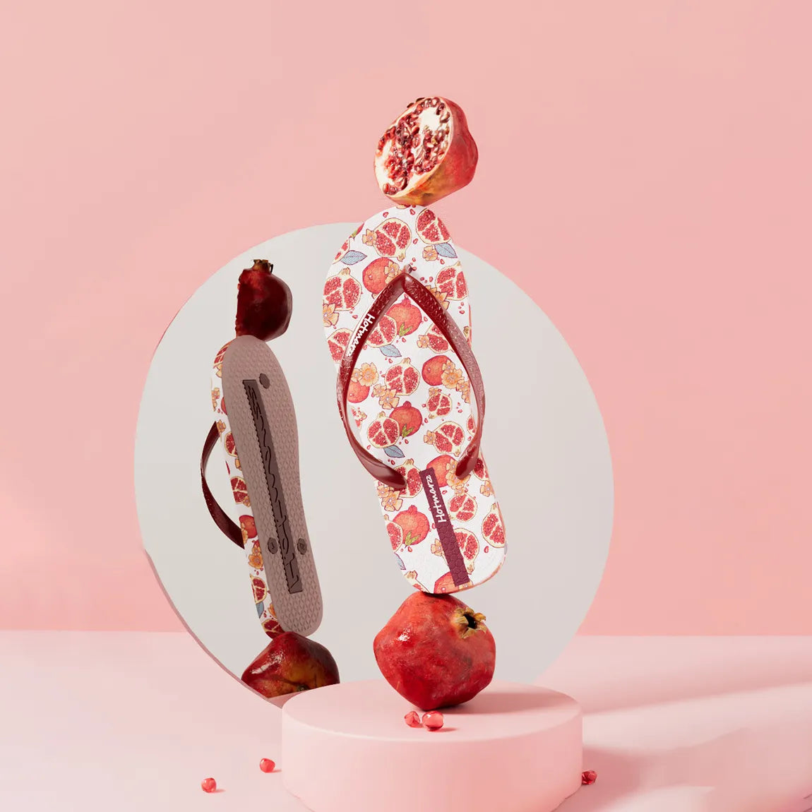 Fruit Print Summer Toe Post Slippers - Lilixa.store