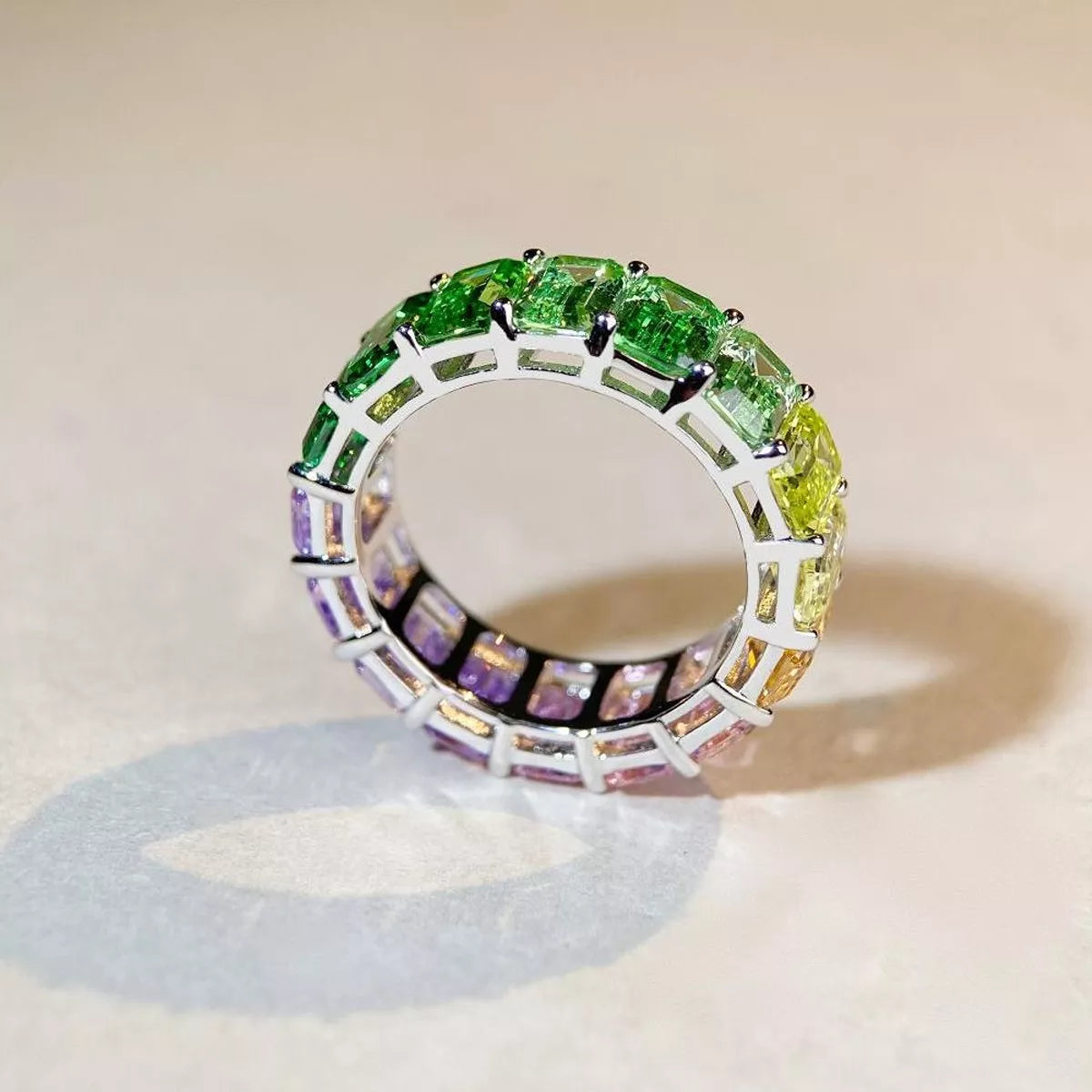 925 Sterling Silver Zircon Ring