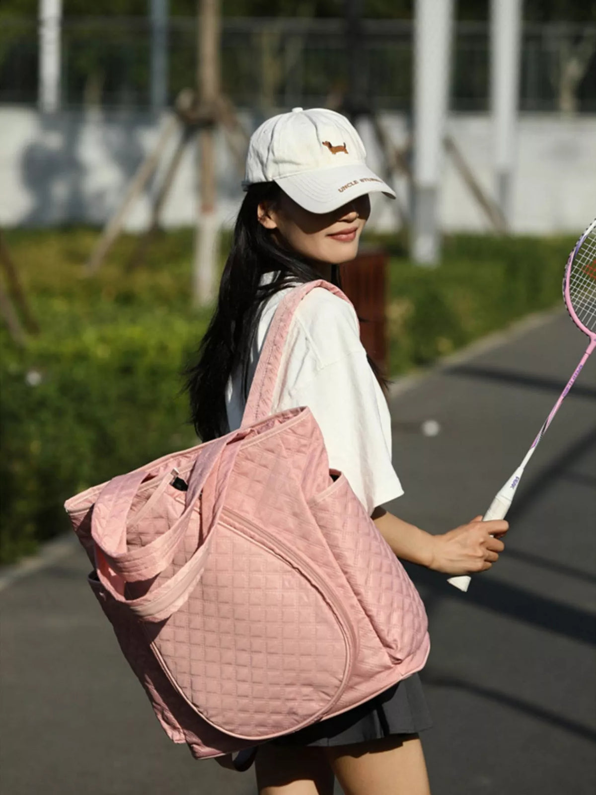 Quilted Racket Backpack Bag - Lilixa.store