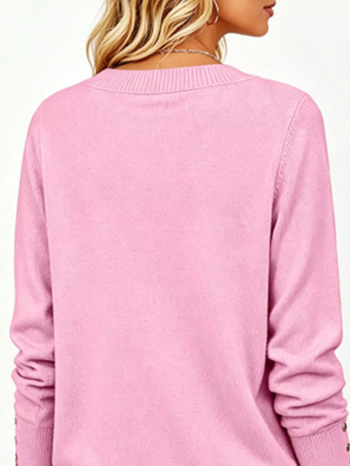 V-Neck Long Sleeve Sweater w