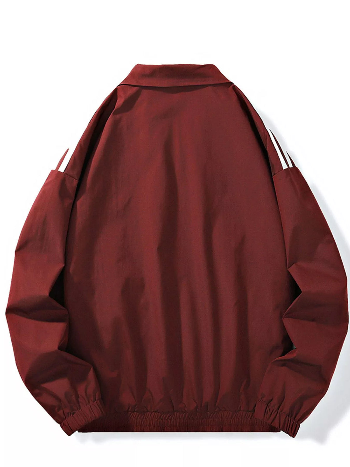 Men's Plus Size Striped Zip Up Jacket - Lilixa.store