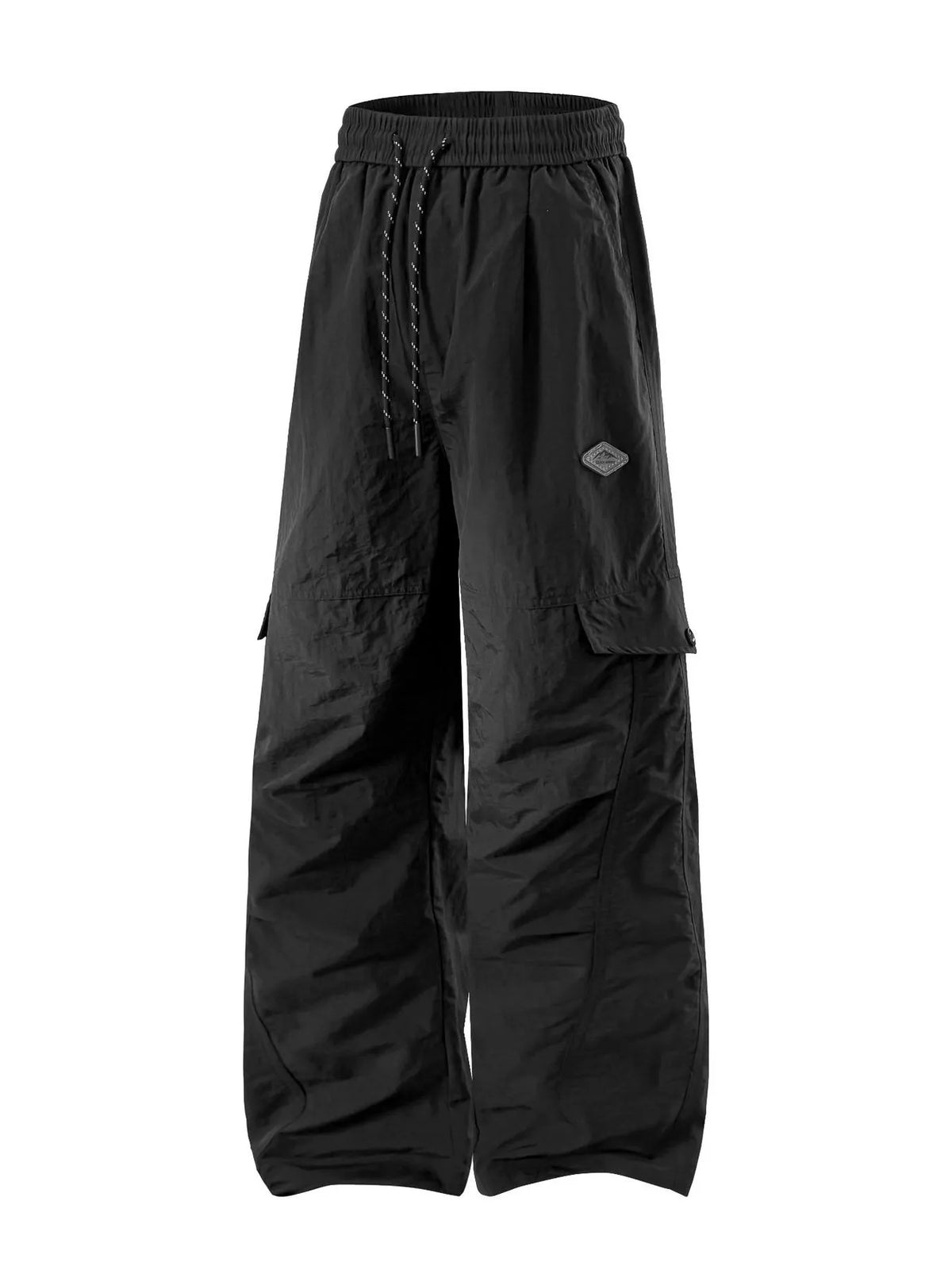Men's Plus Size Relaxed Fit Cargo Pants with Drawstring, view 2