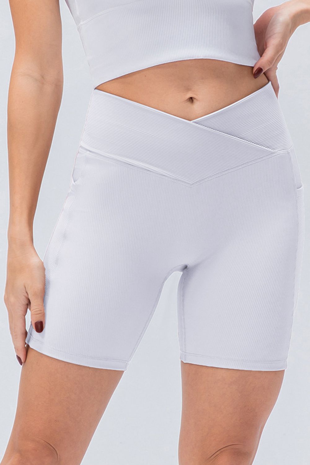 Slim Fit V-Waistband Sports Shorts - Lilixa.store