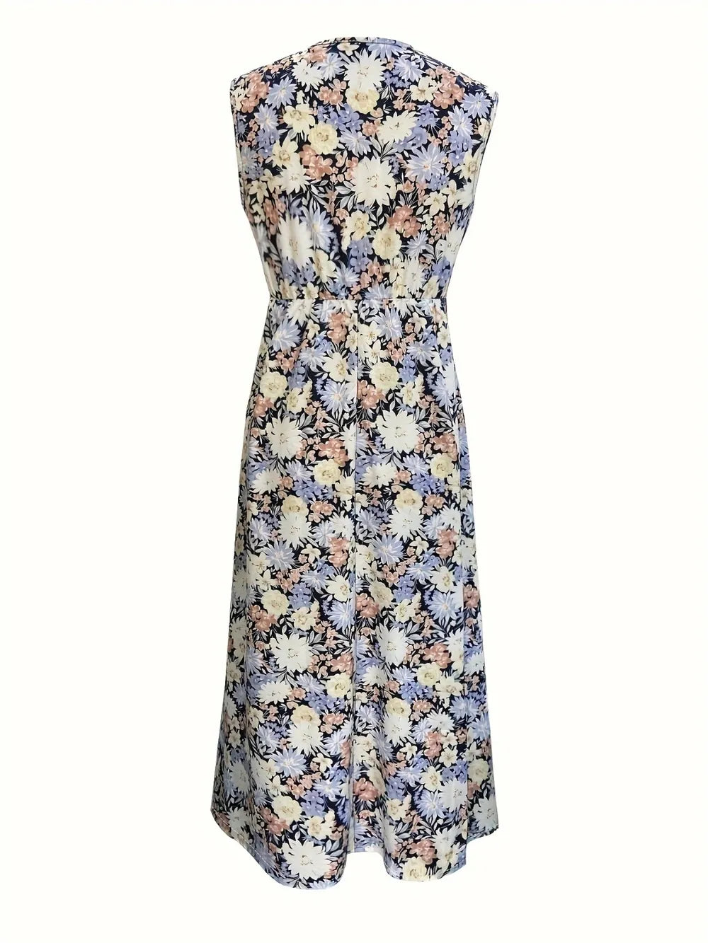 Floral Sleeveless Midi Dress - Lilixa.store