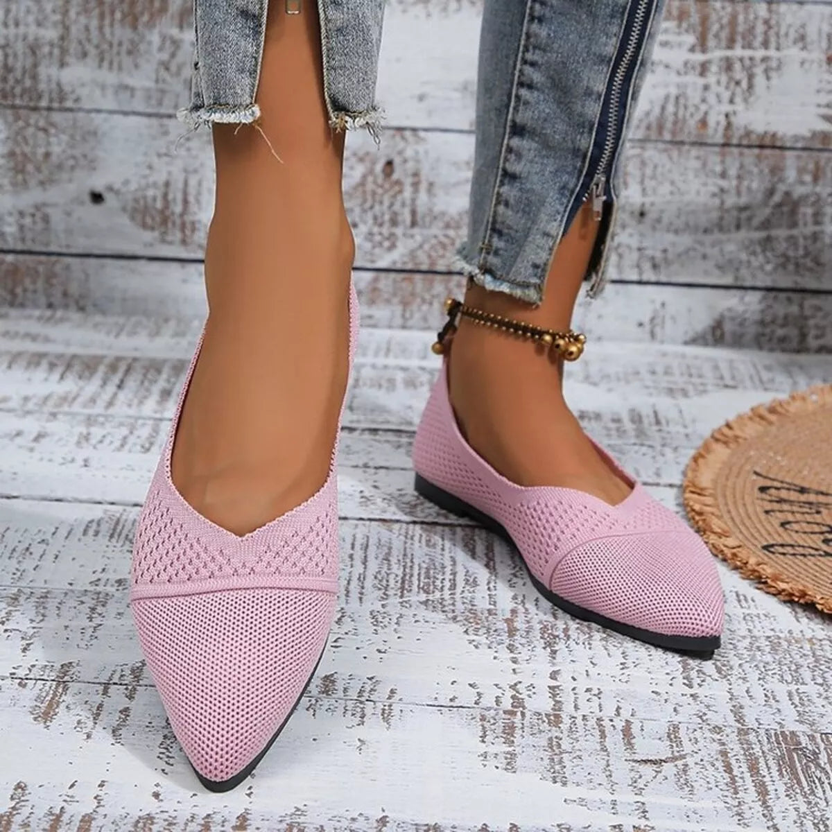 Point Toe Flats Slip-Ons - Lilixa.store