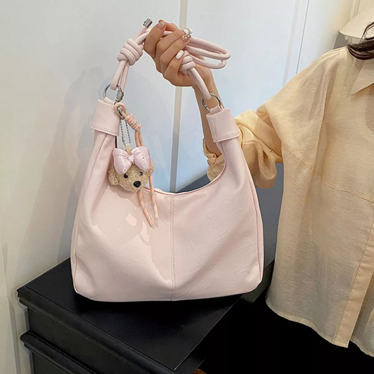 Knotted Strap Shoulder Bag