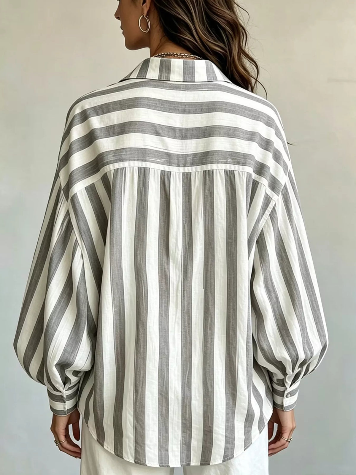 Striped Loose Fit Shirt, view 10