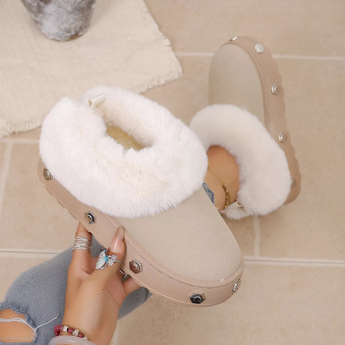 Round Toe Platform Boots - Lilixa.store