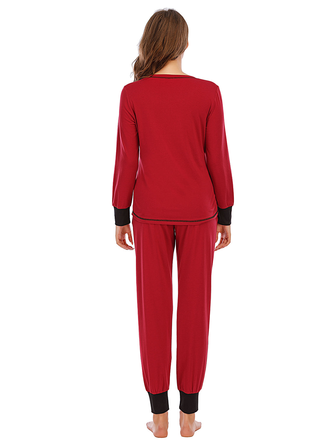 Round Neck Top and Pants Lounge Set - Lilixa.store