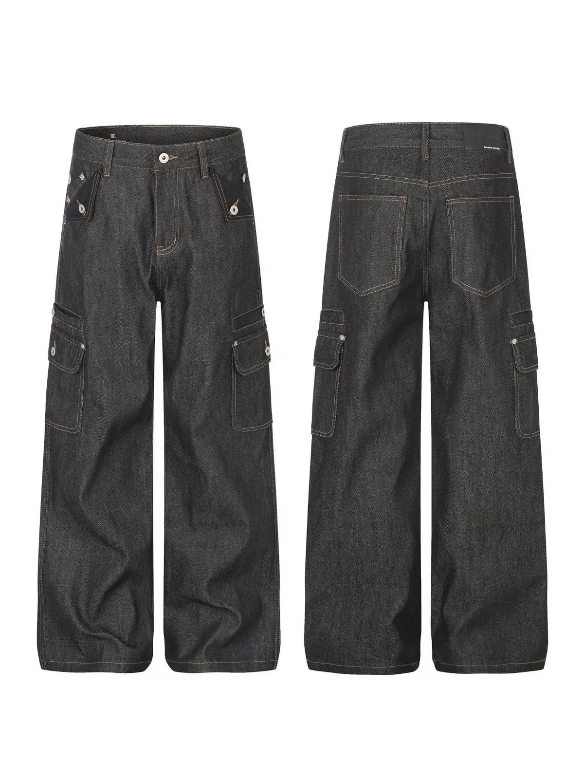 Men's High-Waisted Wide-Leg Jeans - Lilixa.store