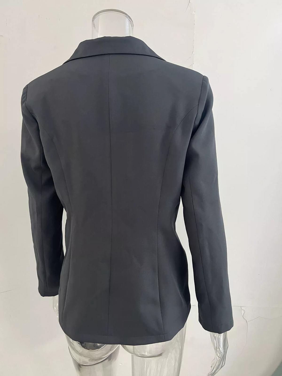Slim-Fit Single-Button Casual Blazer - Lilixa.store