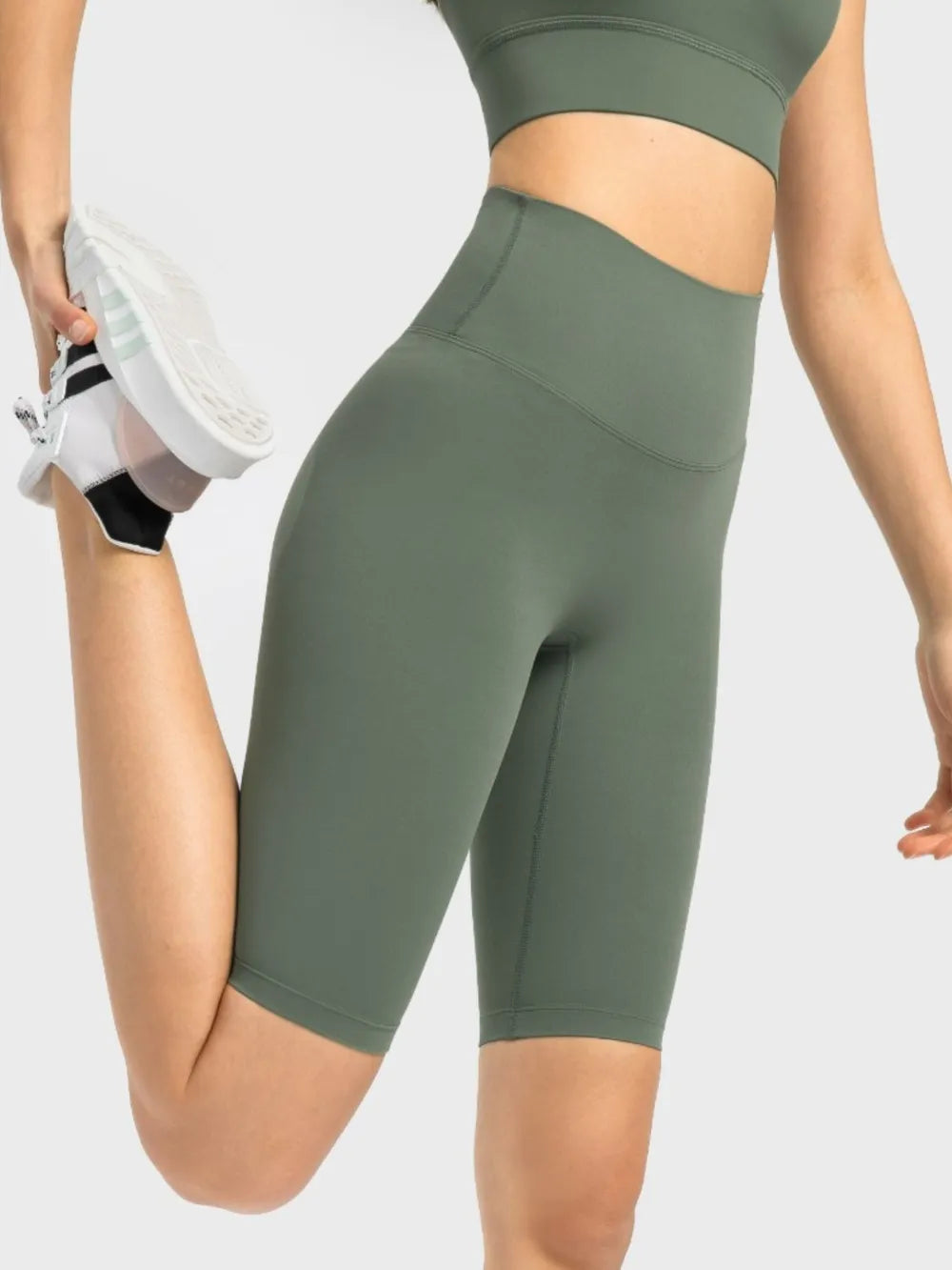 Millennia High Rise Wide Waistband Active Shorts - Lilixa.store