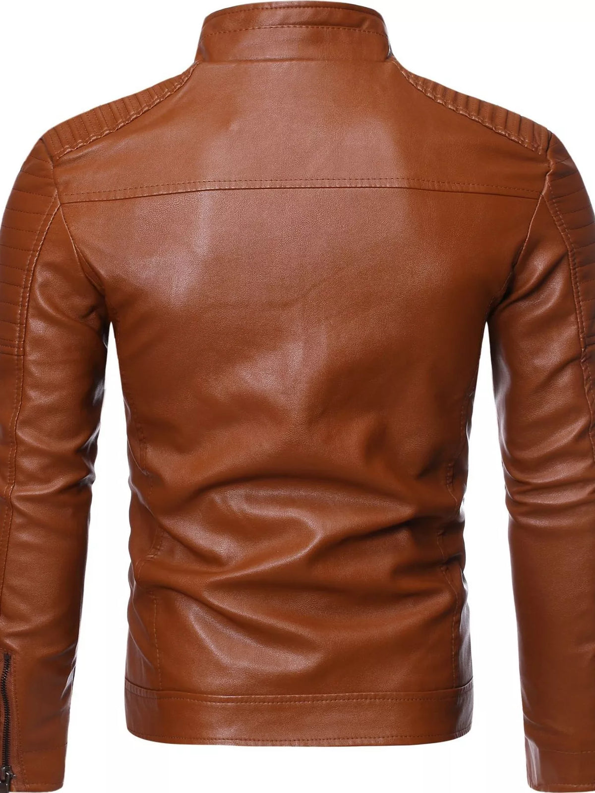 Men's Plus Size Zip Up Motorcycle Jacket - Lilixa.store
