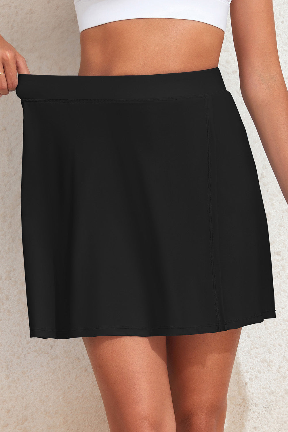 Slit Swim Skort with Pockets - Lilixa.store
