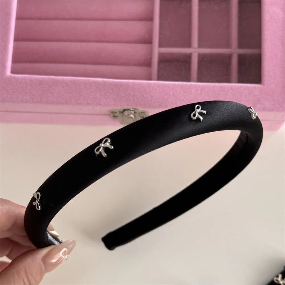 Alloy Bow Trim Headband - Lilixa.store