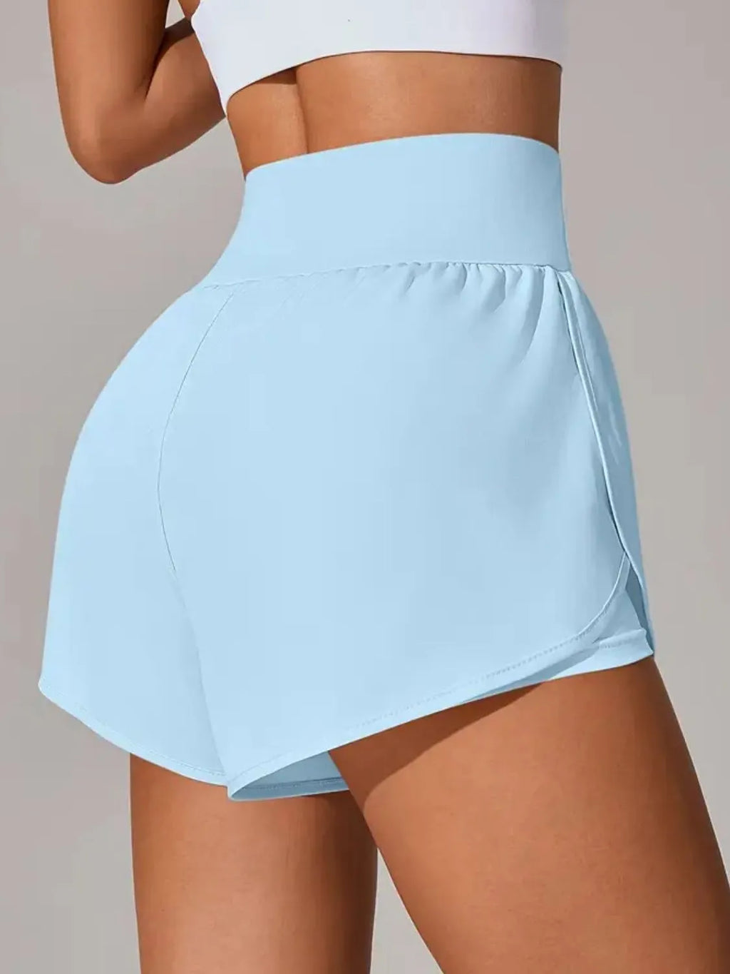 Pocketed High Waist Active Shorts - Lilixa.store