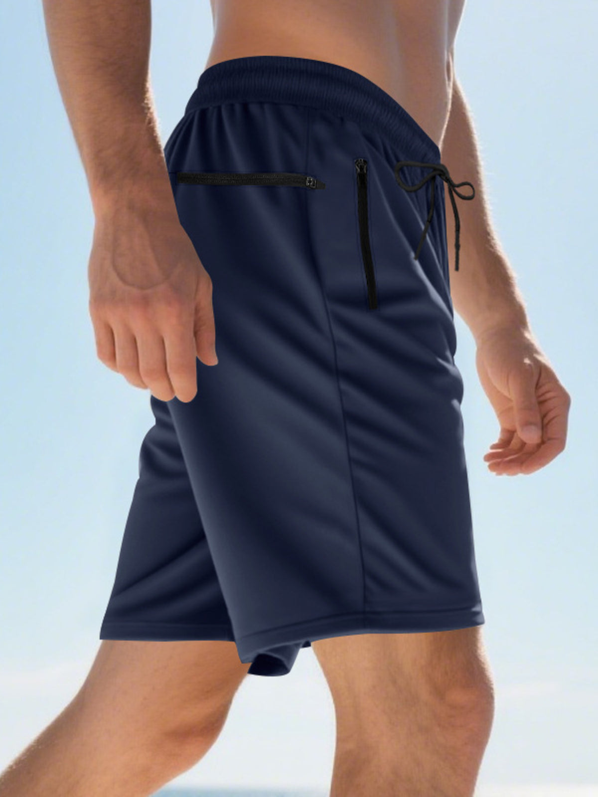Men's Full Size Drawstring Casual Shorts Plus Size, view 2
