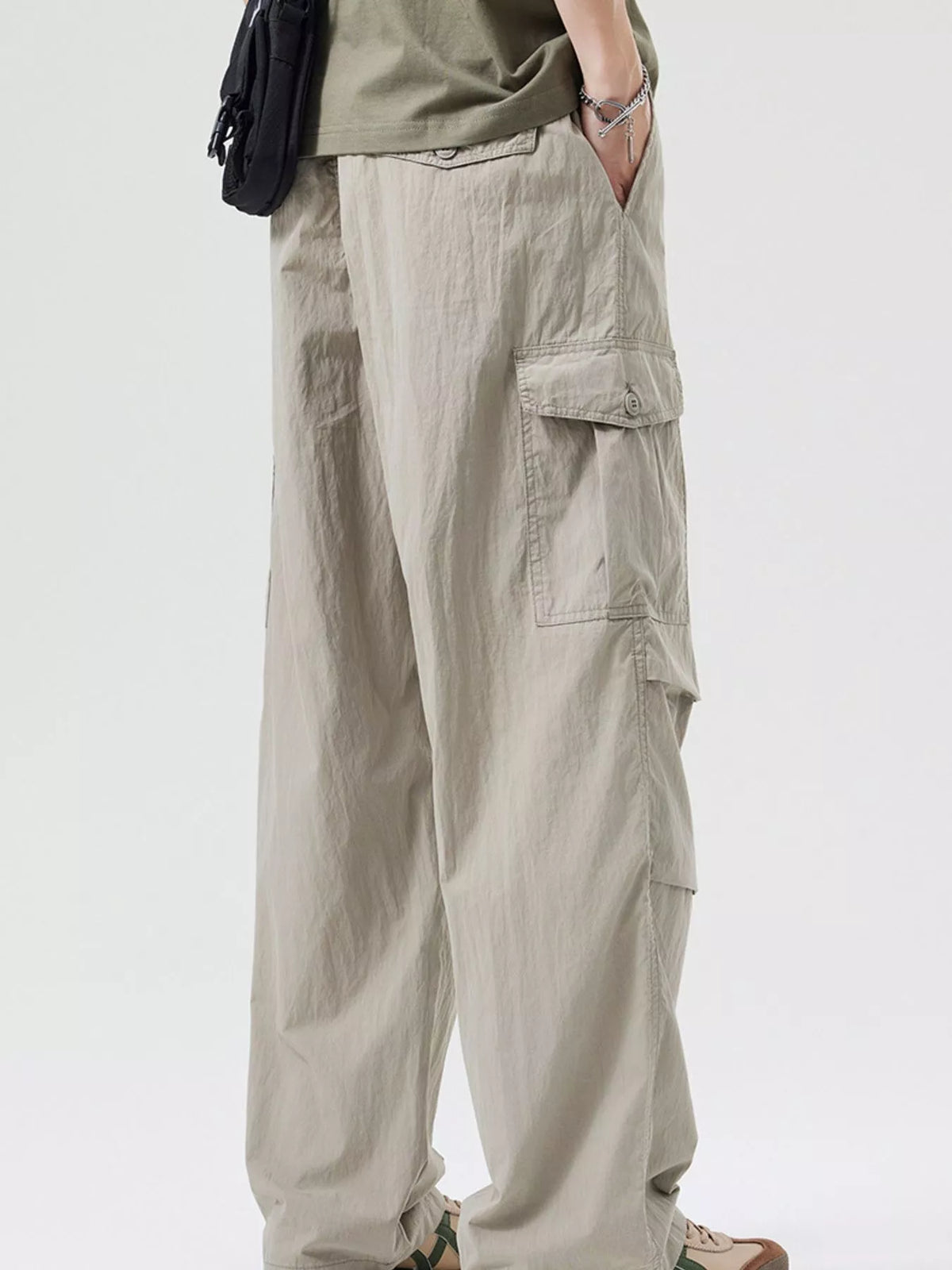 Men's Full Size Loose Fit Cargo Pants Plus Size, view 8