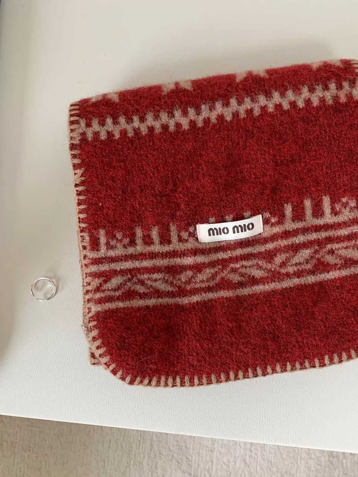 Vintage Pattern Knitted Scarf - Lilixa.store