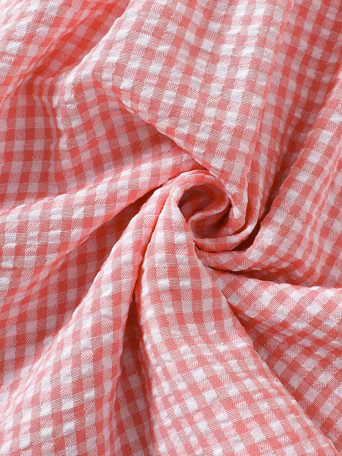 Children's Smocked Plaid Ruffle Sleeve Dress - Lilixa.store
