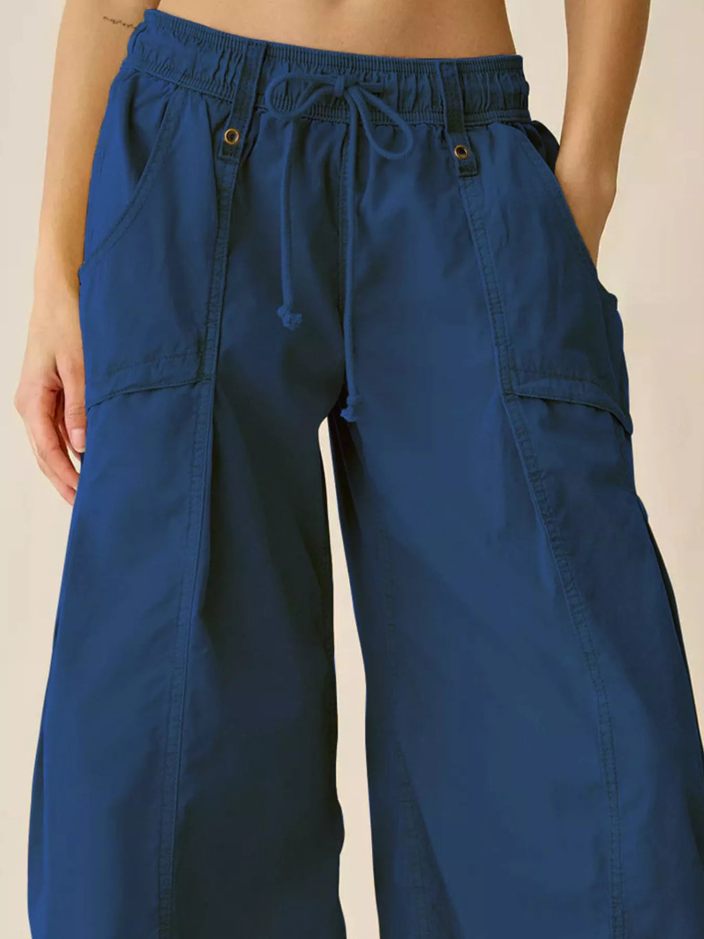 High-Waisted Cargo Wide-Leg Pants - Lilixa.store