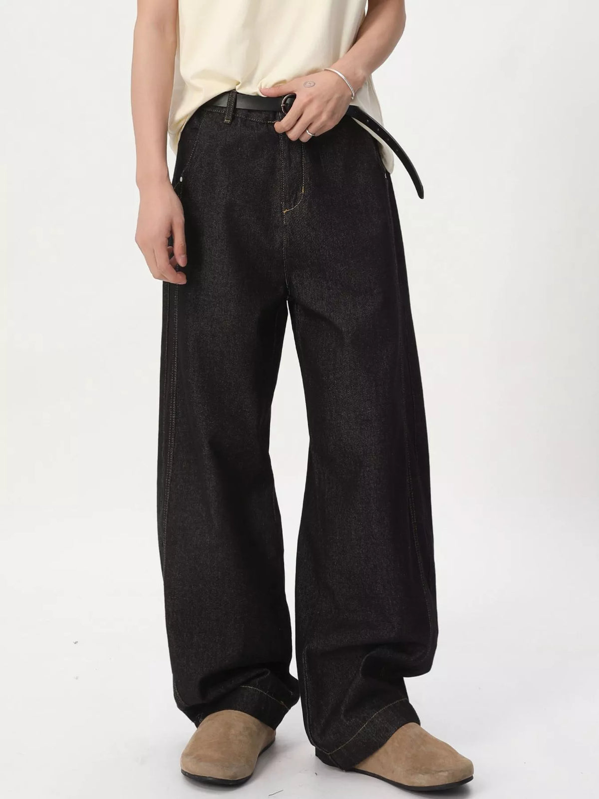 Men's Wide-Leg Jeans - Lilixa.store