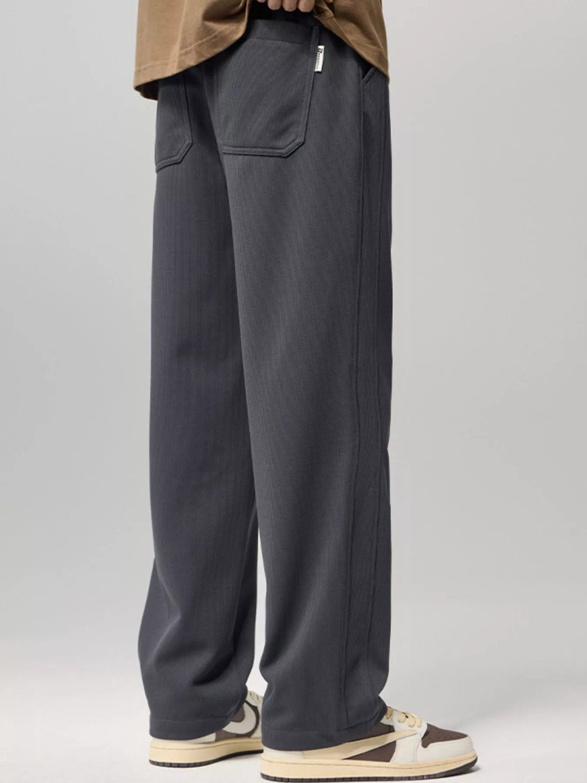 Men's Plus Size Loose Fit Drawstring Pants, view 2