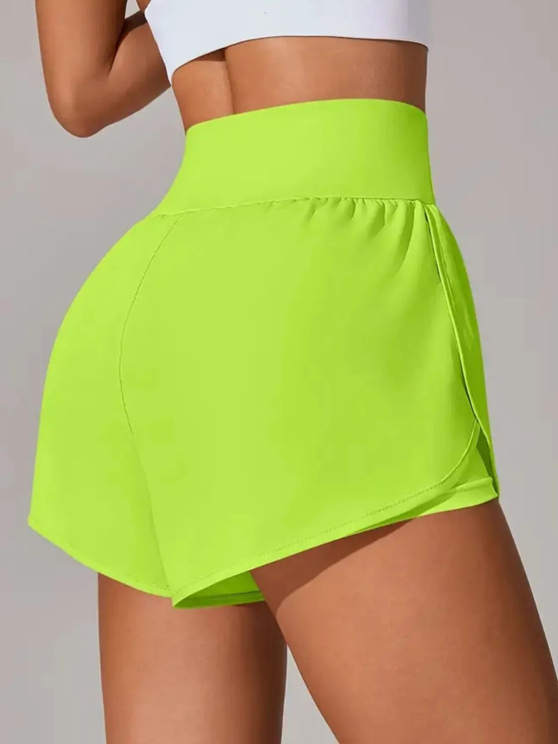 Pocketed High Waist Active Shorts - Lilixa.store