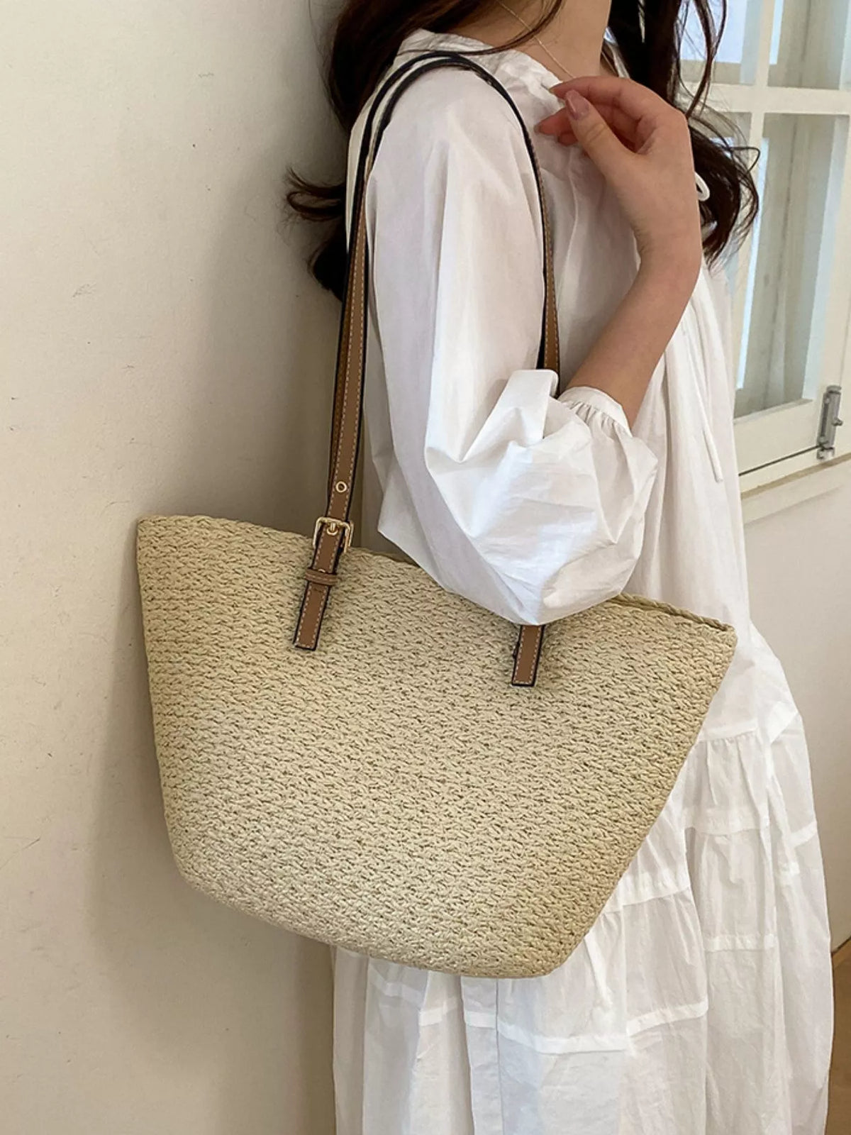 Straw Woven Tote Shoulder Bag - Lilixa.store