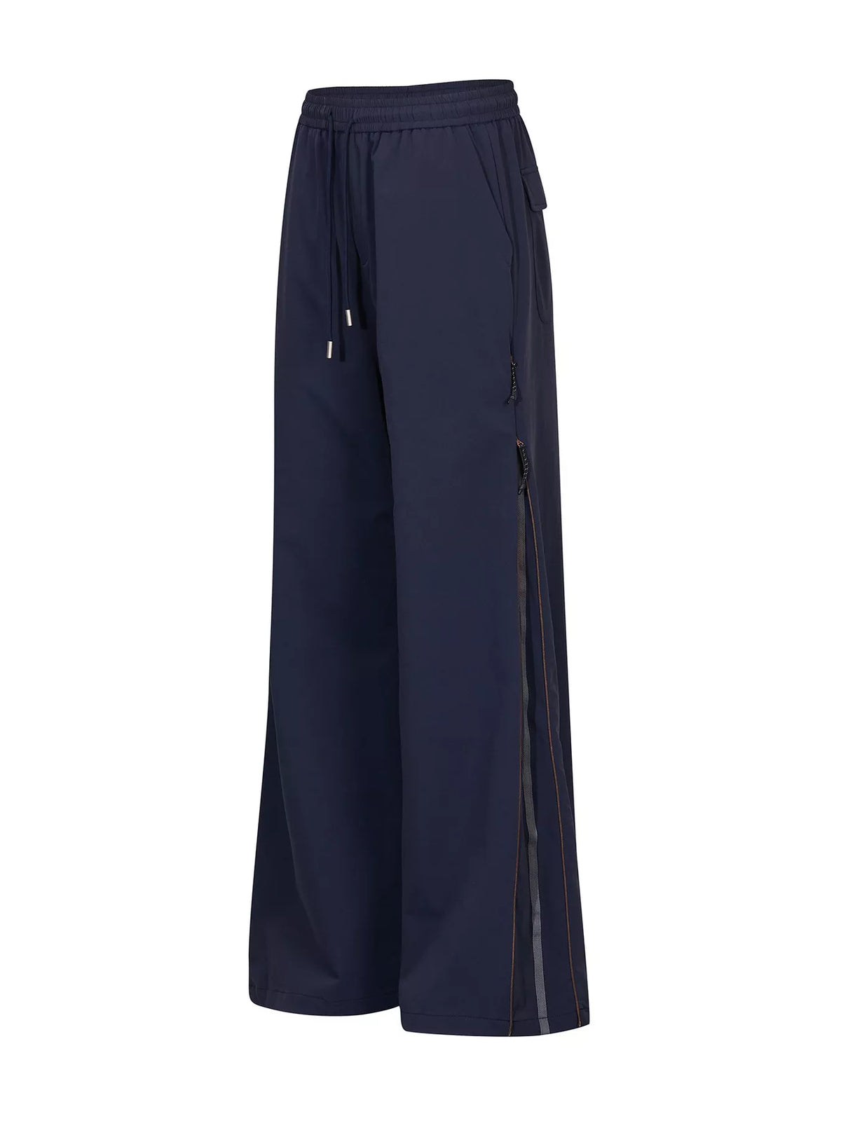 Men's High-Waisted Wide-Leg Pants with Side Stripe Detail - Lilixa.store