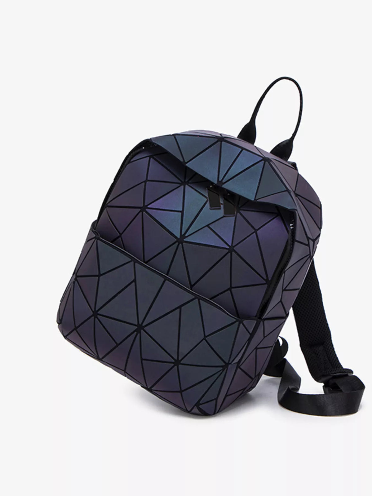 Geometric Backpack Bag in Mauve, view 7