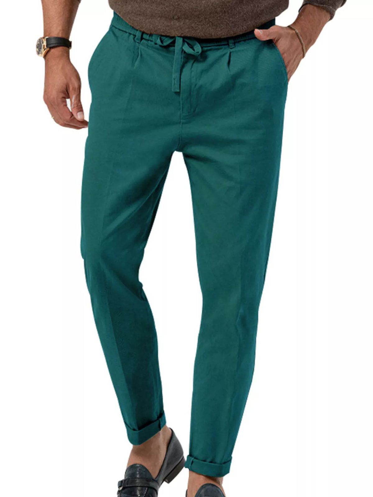 Men's Full Size Casual Drawstring Pants Plus Size