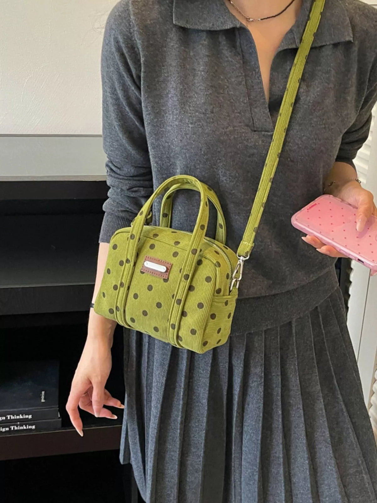Polka Dot Crossbody Bag