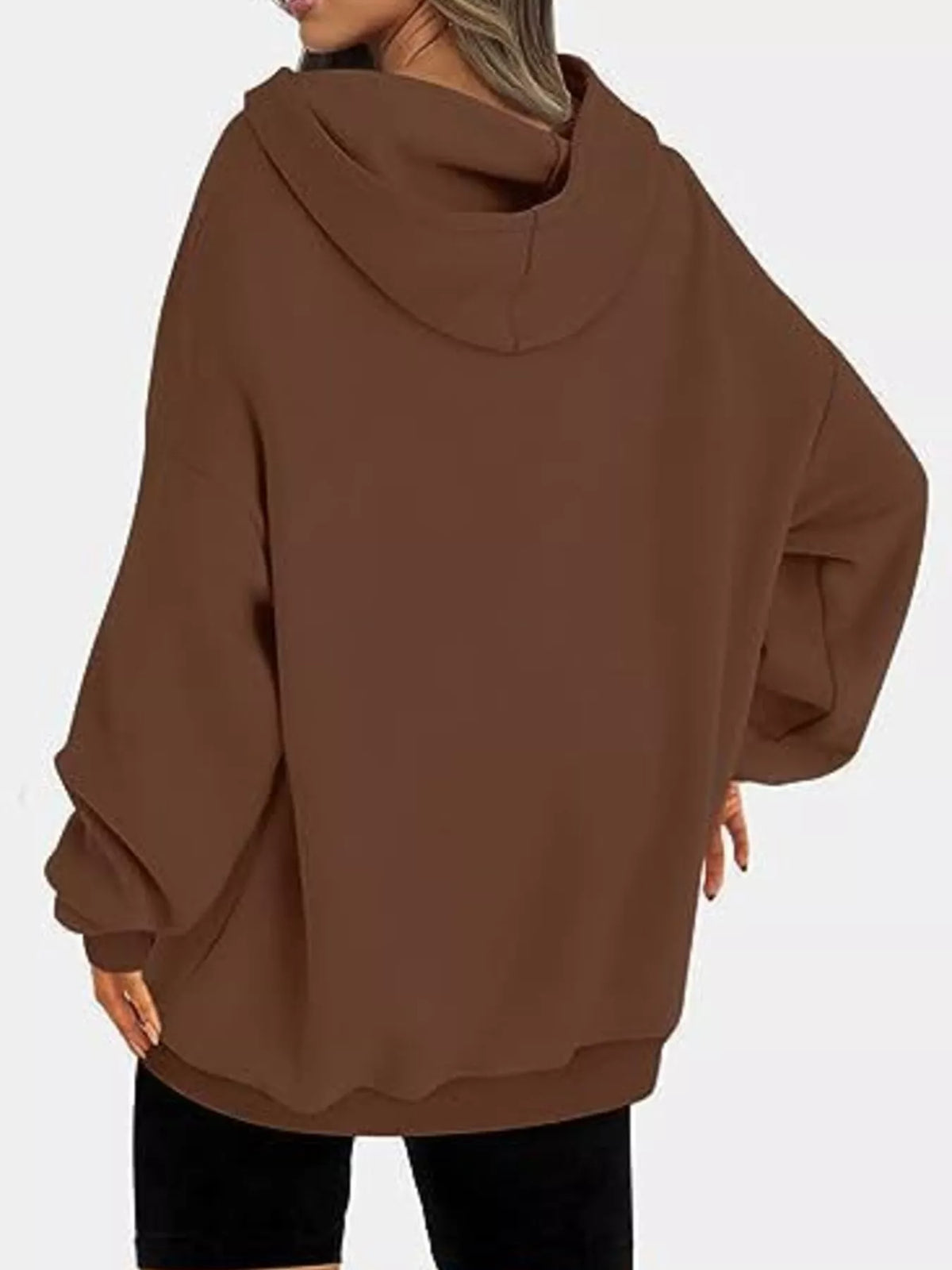 Drop Shoulder Long Sleeve Hoodie, view 7