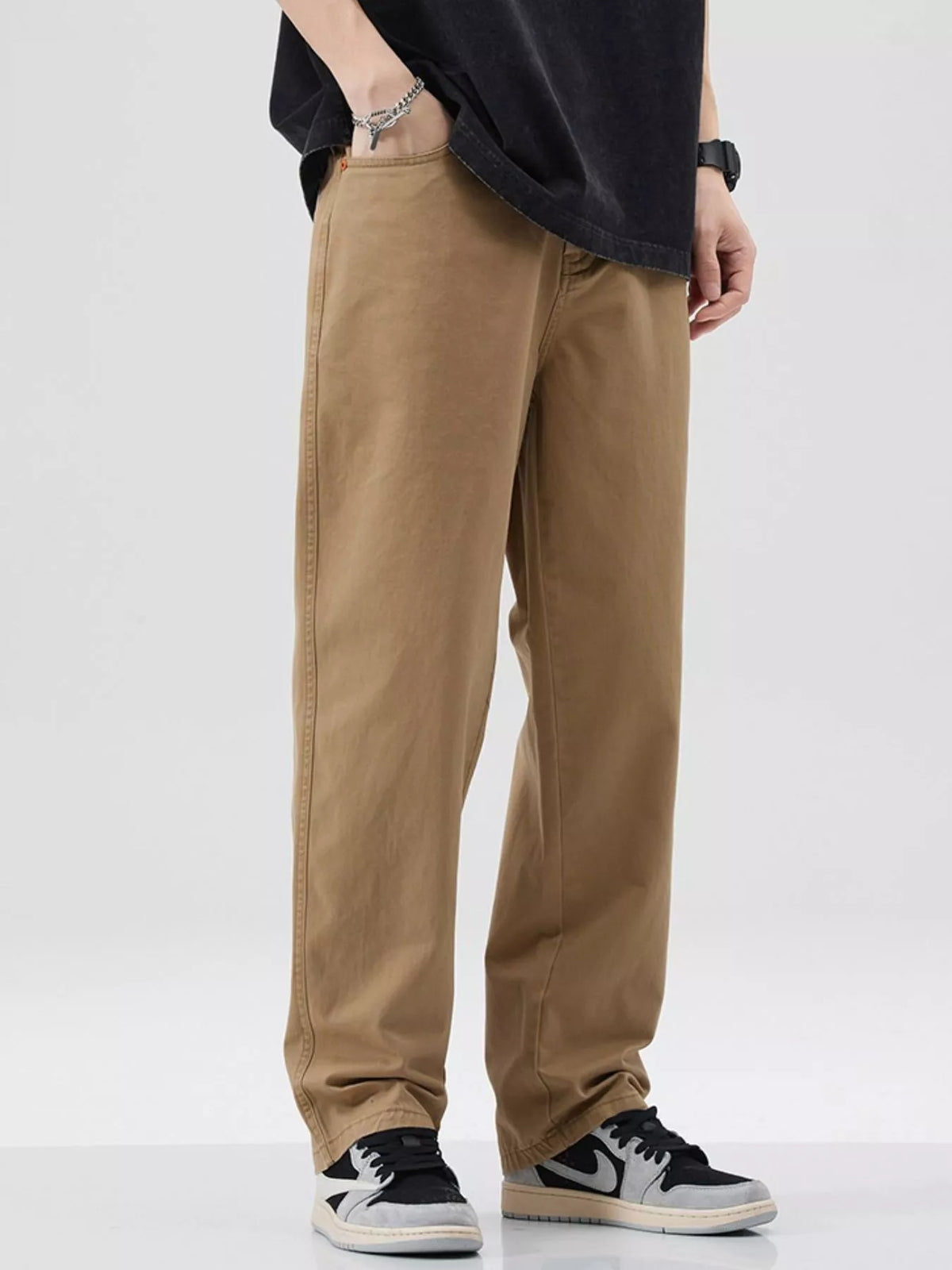 Men's Full Size Relaxed Fit Pants Plus Size, view 4