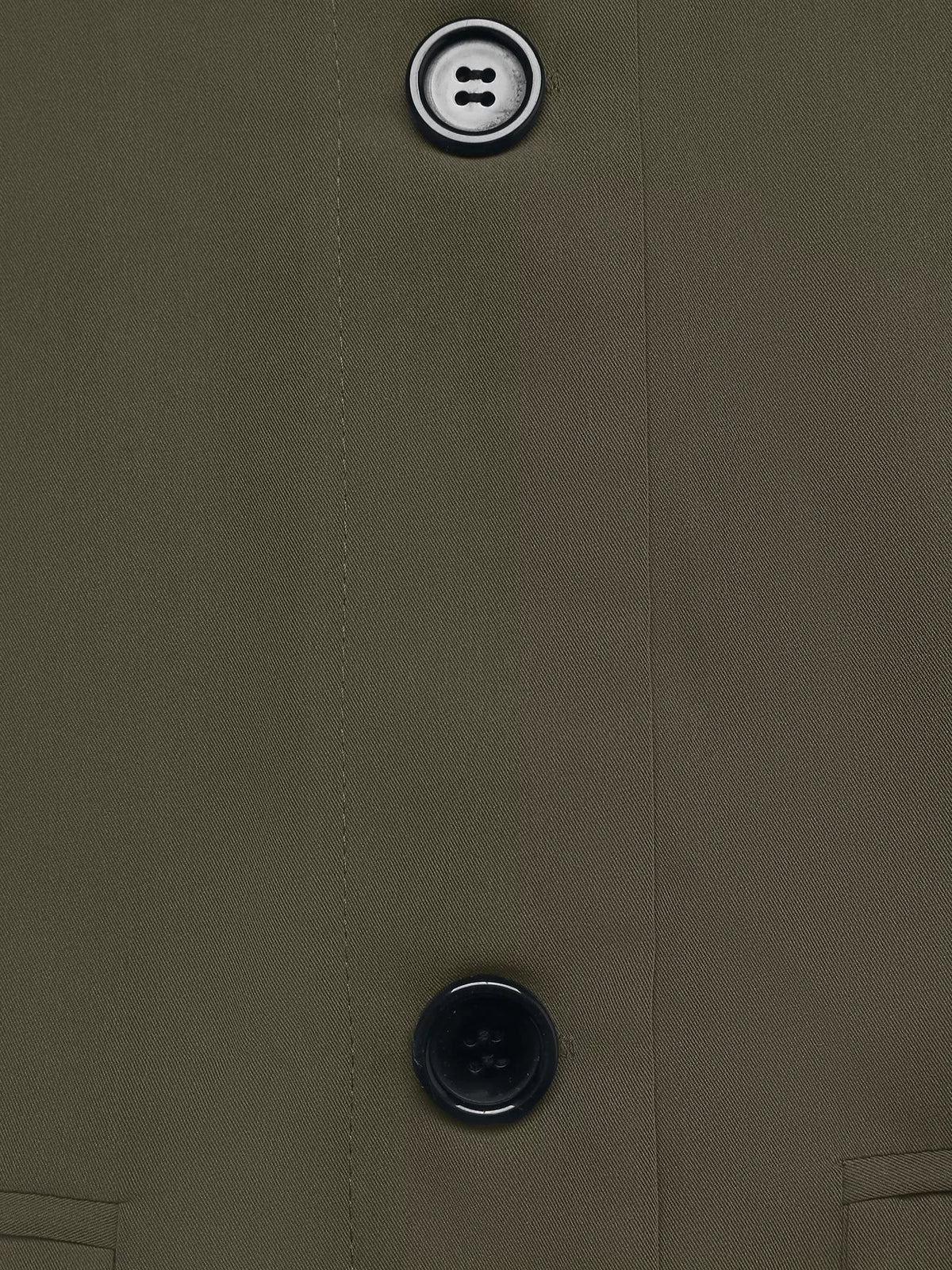 Contrast Collar Button Up Coat in Green, view 8