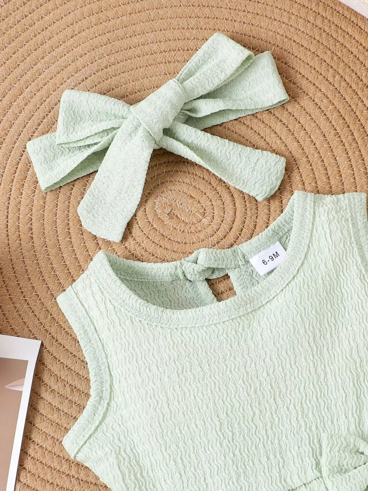 Children's Bow Tank and Shorts Set - Lilixa.store
