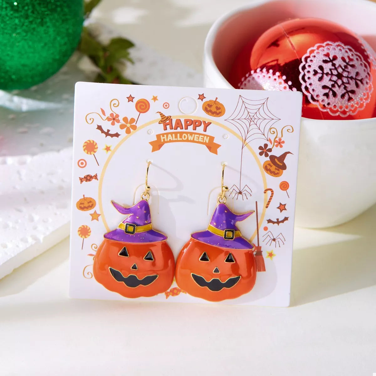 Halloween Pumpkin Dangle Earrings - Lilixa.store