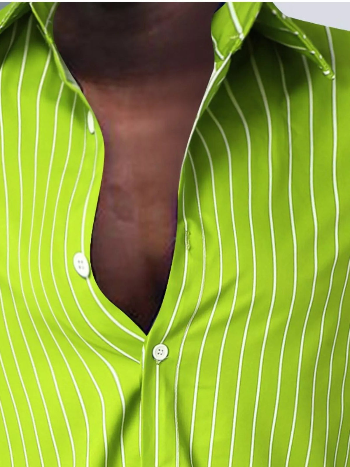 Men's Full Size Striped Button Up Long Sleeve Shirt Plus Size - Lilixa.store