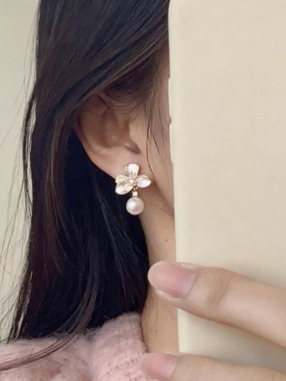Pearl Flower Drop Earrings - Lilixa.store