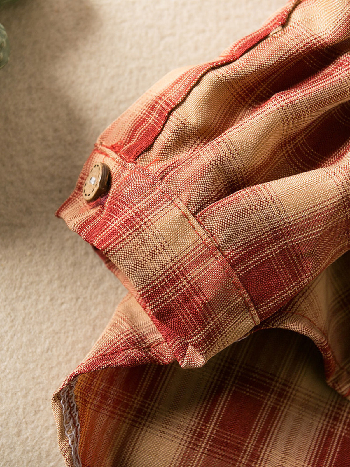 Plaid Button-Down Pet Shirt